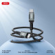 Кабель XO NB-Q267 Magnetic Braided Type-c to Type-c 60W Data Cable 1M Чорний mag-69206808569921508