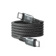 Кабель XO NB-Q267 Magnetic Braided Type-c to Type-c 60W Data Cable 1M Чорний mag-69206808569921508