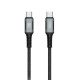 Кабель XO NB-Q267 Magnetic Braided Type-c to Type-c 60W Data Cable 1M Чорний mag-69206808569921508