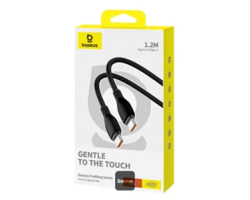 PD кабель Baseus Pudding Series Fast Charging Type-C to Type-C 100W 1.2m Black P10355702111-B1 BOX mag-6932172650223145712