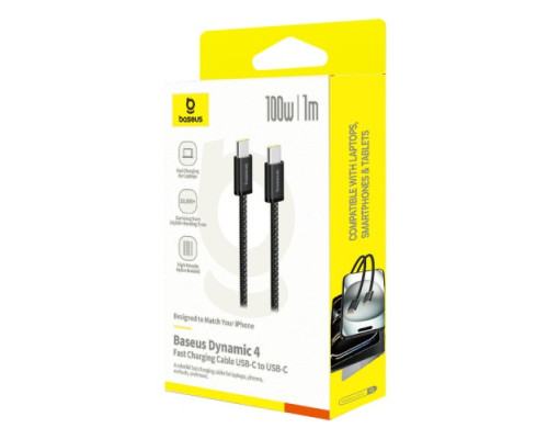 PD кабель Baseus Dynamic 4 Fast Charging Type-C to Type-C 100W 1m Cluster Black P10381400111-00 mag-6932172678531135354