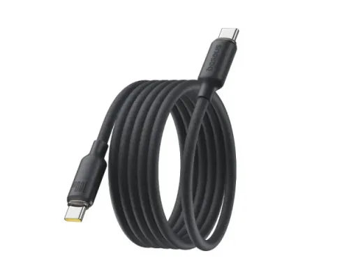 PD кабель Baseus Foamed Silicone Pro Magnetic Tipe-C to Type-C 100W 1m Black E0426D00 mag-6932172694326145760
