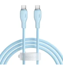 PD кабель Baseus Pudding Series Fast Charging Cable Type-C to Type-C 100W 1.2m Blue P10355702311-00 mag-6932172633998146017