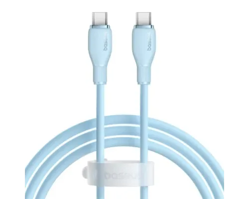PD кабель Baseus Pudding Series Fast Charging Cable Type-C to Type-C 100W 1.2m Blue P10355702311-00 mag-6932172633998146017
