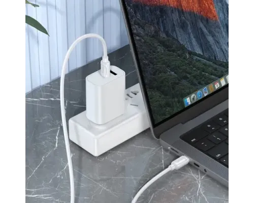 PD Кабель HOCO X115 Surpass 240W fast charging data cable C to C 1m. White mag-6942007652025153712