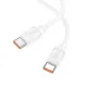 PD Кабель HOCO X115 Surpass 240W fast charging data cable C to C 1m. White mag-6942007652025153712
