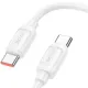PD Кабель HOCO X115 Surpass 240W fast charging data cable C to C 1m. White mag-6942007652025153712