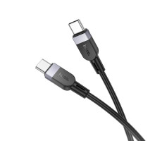 PD Кабель HOCO X109 Energy 60W silicone charging data cable Type-C to Type-C 60W/1m Black mag-6942007636261136643