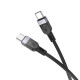 PD Кабель HOCO X109 Energy 60W silicone charging data cable Type-C to Type-C 60W/1m Black mag-6942007636261136643