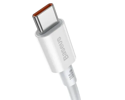 PD кабель Baseus Superior Series Fast Charging Data Cable Type-C to Type-C 100W 2m White CATYS-C02 mag-6953156208469147503