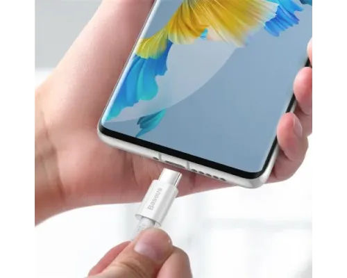 PD кабель Baseus Superior Series Fast Charging Data Cable Type-C to Type-C 100W 2m White CATYS-C02 mag-6953156208469147503