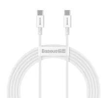 PD кабель Baseus Superior Series Fast Charging Data Cable Type-C to Type-C 100W 2m White CATYS-C02 mag-6953156208469147503