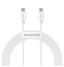 PD кабель Baseus Superior Series Fast Charging Data Cable Type-C to Type-C 100W 2m White CATYS-C02 mag-6953156208469147503