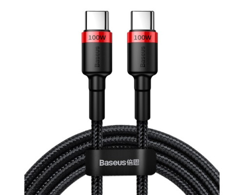 PD кабель Baseus Cafule PD2.0 100W Type-C For Type-C cable (20V 5A)2m Red+Black CATKLF-AL91 mag-695315621637257750
