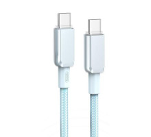 Кабель XO NB-Q250B PD 60W/1m Type-C to Type-C Fast Charging Синій mag-6920680844661966