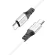 PD Кабель HOCO X86 Type-C to Type-C Spear 60W silicone charging data cable 1m White mag-6931474778024153026