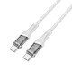 PD Кабель HOCO U111 Type-C to Type-C Transparent Discovery Edition 60W/1,2m Gray mag-69314747782531457