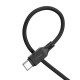 PD Кабель HOCO X90 Cool silicone charging data cable PD-to-Type-C 3A/PD60W/1m. Black mag-6931474788467138990