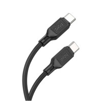 PD Кабель HOCO X90 Cool silicone charging data cable PD-to-Type-C 3A/PD60W/1m. Black mag-6931474788467138990