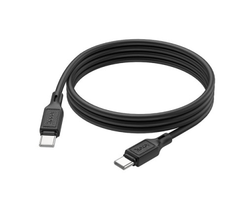 PD Кабель HOCO X90 Cool silicone charging data cable PD-to-Type-C 3A/PD60W/1m. Black mag-6931474788467138990