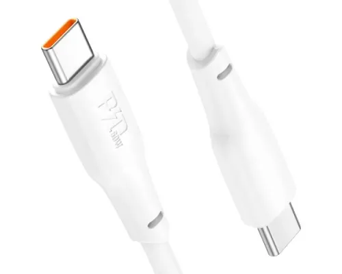 PD Кабель HOCO X93 Force 60W fast charging data cable Type-C to Type-C 1m. White mag-6931474790699151114