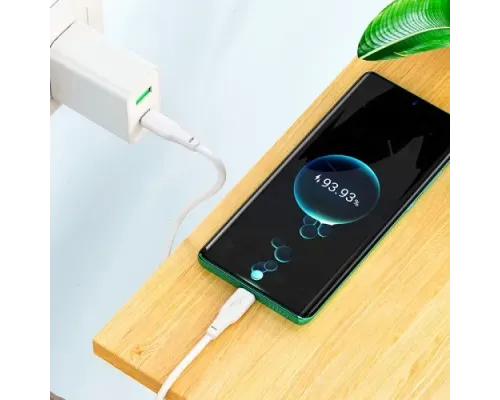 PD Кабель HOCO X93 Force 60W fast charging data cable Type-C to Type-C 1m. White mag-6931474790699151114