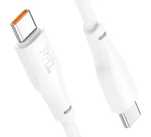 PD Кабель HOCO X93 Force 60W fast charging data cable Type-C to Type-C 1m. White mag-6931474790699151114