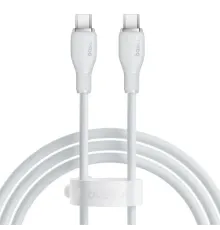PD кабель Baseus Pudding Series Fast Charging Cable Type-C to Type-C 100W 1.2m White P10355702221-00 mag-6932172633974145699