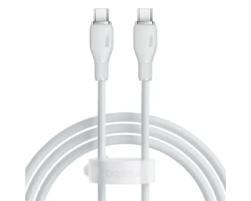 PD кабель Baseus Pudding Series Fast Charging Cable Type-C to Type-C 100W 1.2m White P10355702221-00 mag-6932172633974145699