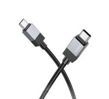 PD Кабель HOCO X110 Honorific 60W charging data cable Type-C to Type-C 1m Black mag-6942007646826144066