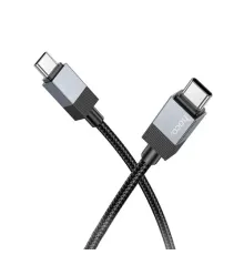 PD Кабель HOCO X110 Honorific 60W charging data cable Type-C to Type-C 1m Black mag-6942007646826144066