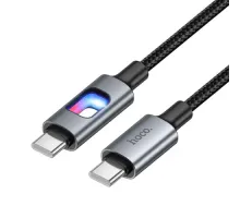 PD Кабель HOCO U144 New 60W charging data cable C to C Black mag-6942007659604153869