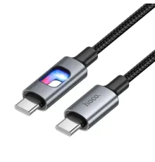 PD Кабель HOCO U144 New 60W charging data cable C to C Black mag-6942007659604153869