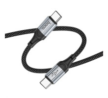 PD Кабель HOCO X102 Fresh 60W charging data cable Type-C to Type-C 1m. Black mag-69420076087871743