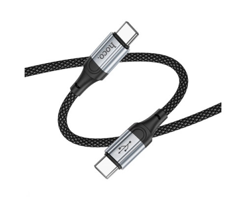 PD Кабель HOCO X102 Fresh 60W charging data cable Type-C to Type-C 1m. Black mag-69420076087871743