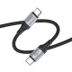 PD Кабель HOCO X102 Fresh 60W charging data cable Type-C to Type-C 1m. Black mag-69420076087871743