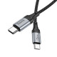 PD Кабель HOCO X102 Fresh 60W charging data cable Type-C to Type-C 1m. Black mag-69420076087871743