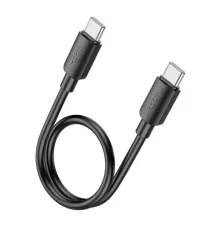 PD Кабель HOCO X96 Hyper 60W fast charging data cable Type-C to Type-C(L=0.25M) Black mag-6942007609449145604