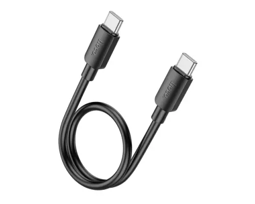 PD Кабель HOCO X96 Hyper 60W fast charging data cable Type-C to Type-C(L=0.25M) Black mag-6942007609449145604