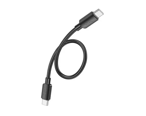 PD Кабель HOCO X96 Hyper 60W fast charging data cable Type-C to Type-C(L=0.25M) Black mag-6942007609449145604