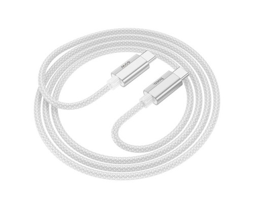 PD Кабель HOCO U134 Primero 60W charging data cable Type-C to Type-C 3A/1.2m Gray mag-6942007620062137329