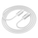 PD Кабель HOCO U134 Primero 60W charging data cable Type-C to Type-C 3A/1.2m Gray mag-6942007620062137329