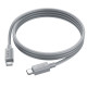 PD Кабель HOCO X107 Favor 60W charging data cable Type-C to Type-C 1m Gray mag-6942007626330137238