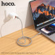 PD Кабель HOCO X107 Favor 60W charging data cable Type-C to Type-C 1m Gray mag-6942007626330137238
