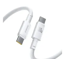 PD Кабель Baseus New Braided Type-C to Type-C 100W 2m White E0426V02 mag-6953156212190152059