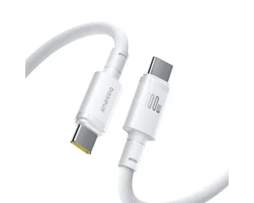 PD Кабель Baseus New Braided Type-C to Type-C 100W 2m White E0426V02 mag-6953156212190152059