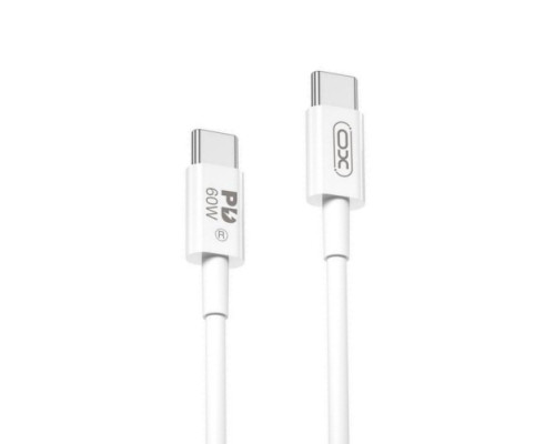 Кабель XO NB-Q190B 60W Charger Cable Type-c to Type-c 2M Білий mag-692068088022560219