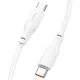 PD Кабель HOCO X93 Force 100W fast charging data cable Type-C to Type-C 2m. White mag-6931474790729144003