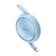 PD кабель Baseus Free2Draw Mini Retractable Charging Type-C to Type-C 100W 1m Blue P10364500311-00 mag-693217264751356134