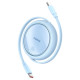 PD кабель Baseus Free2Draw Mini Retractable Charging Type-C to Type-C 100W 1m Blue P10364500311-00 mag-693217264751356134